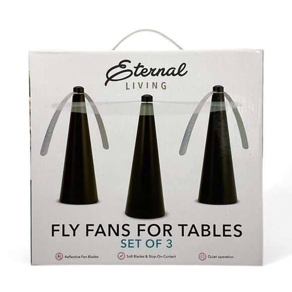 Eternal Living-Fly Fans for Tables (Set of 3) - Picture 1 of 3